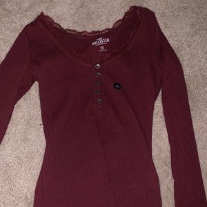 Slim fitting Henley top